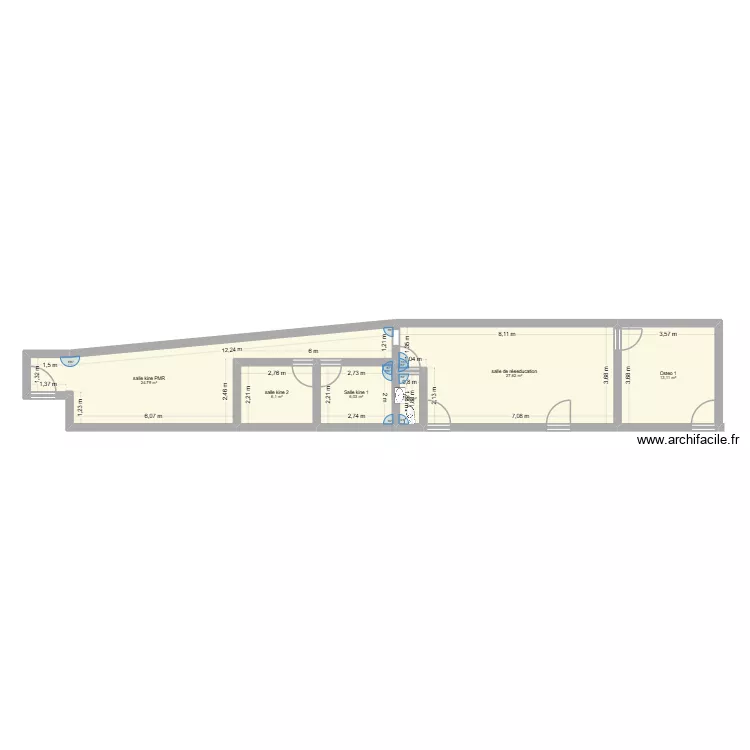 SSD Actuel. Plan de 6 et 79 m² SSD Actuel. Plan de 6 et 79 m²