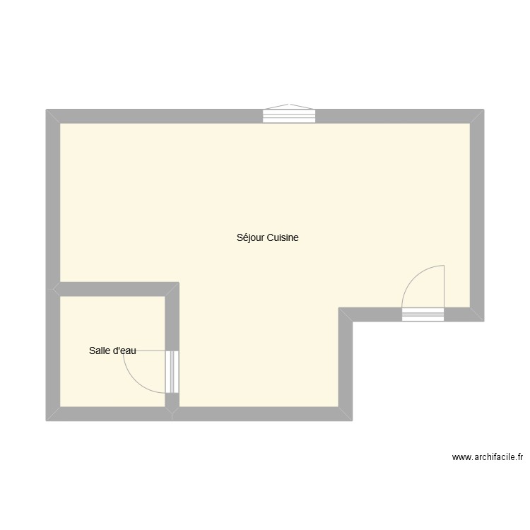 350602269. Plan de 2 pièces et 36 m2