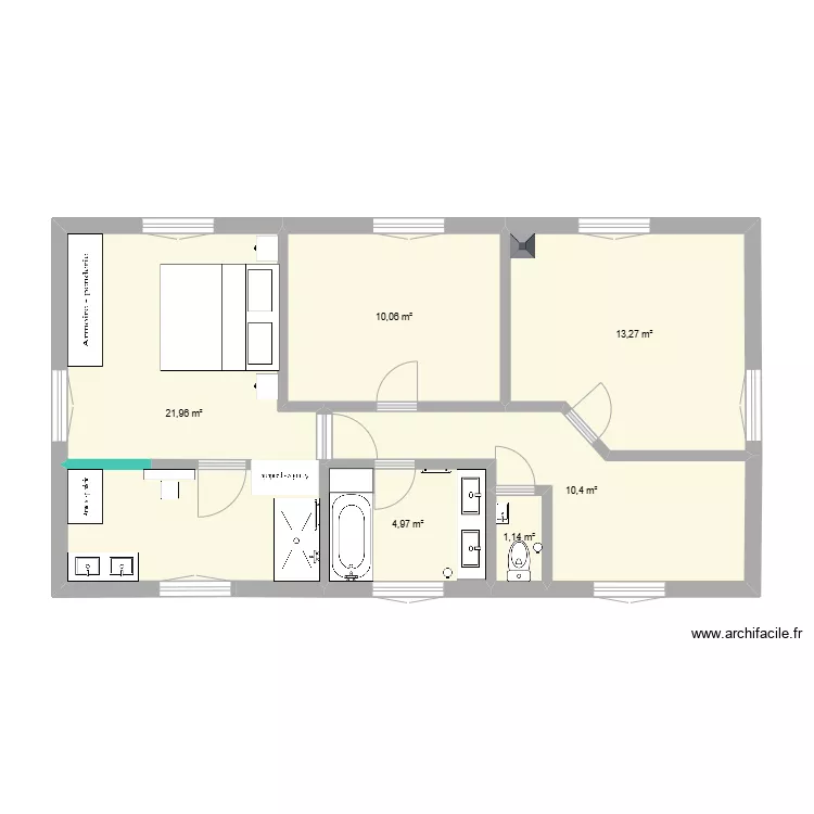 Etage Beauregard changements 2.0. Plan de 