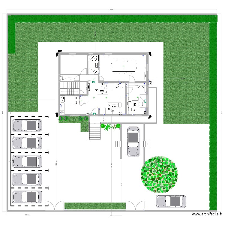 Bureau soisy modifié . Plan de 10 pièces et 2454 m2