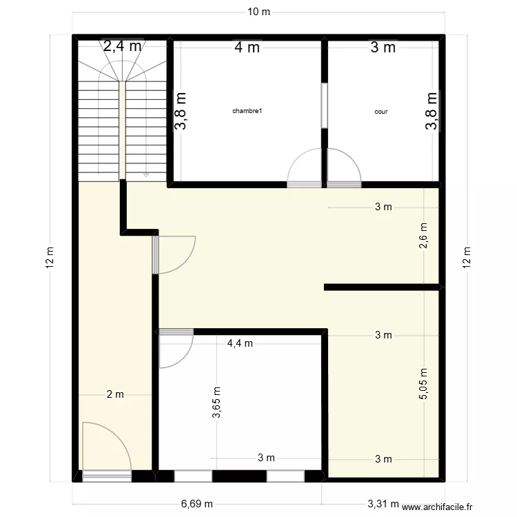 plan rez. Plan de 4 et 107 m² plan rez. Plan de 4 et 107 m²