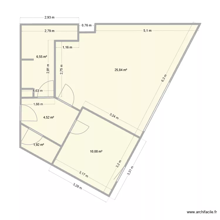 Mewen Chanoine Poupard 2. Plan de 5  et 49 m²