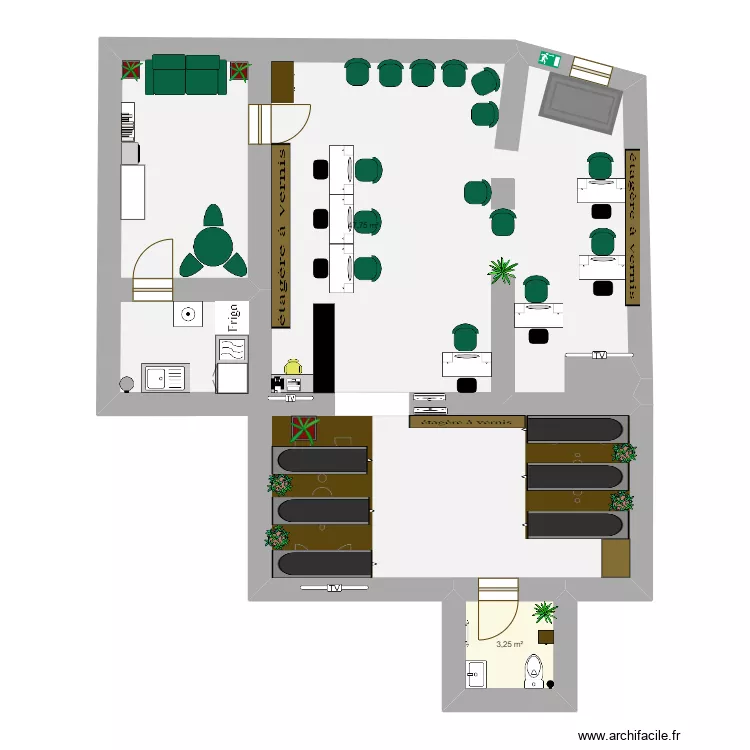 Bang nails aspic. Plan de 