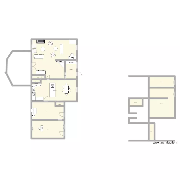 Leury maison 4. Plan de Leury maison 4. Plan de