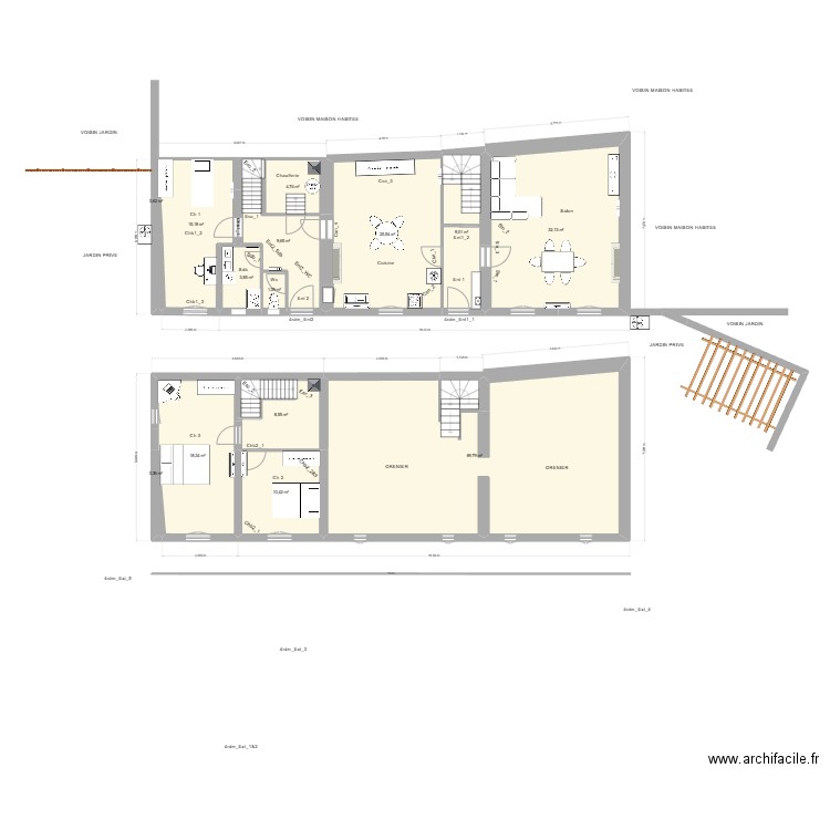Grandjean 4RM_03_Pht. Plan de 14 pièces et 210 m2