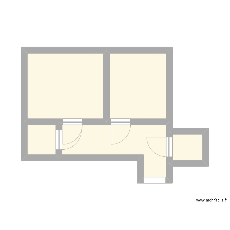 HALL ACTUEL. Plan de 5 pièces et 23 m2