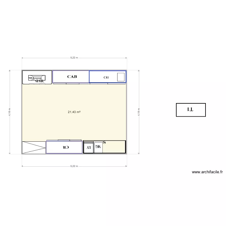 PLAN COIN BAR . Plan de PLAN COIN BAR . Plan de