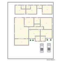 Plan villa plain pied 4 pieces KBN