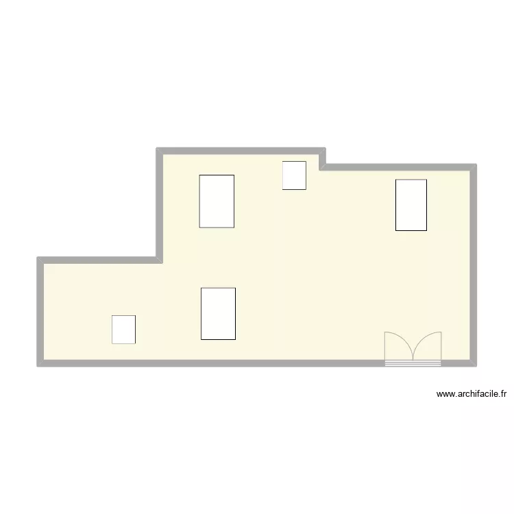 FACADE OUEST. Plan de 
