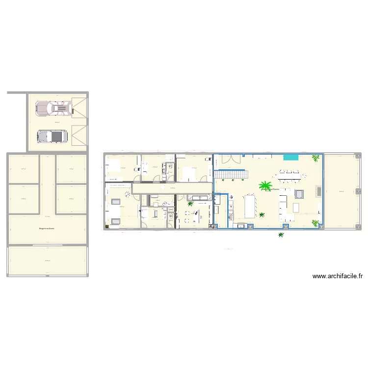 Villa Tarzan 38 test. Plan de 