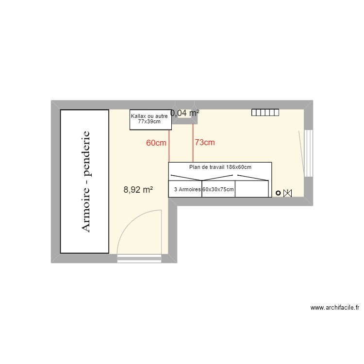 buanderie étage. Plan de 0 pièce et 0 m2