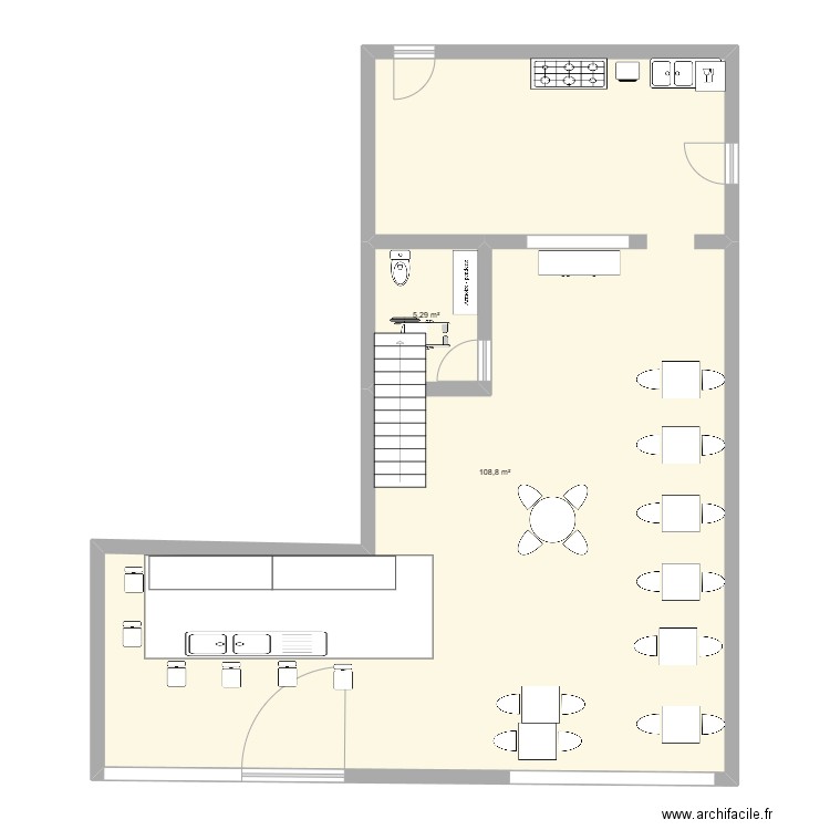 L'echo. Plan de 2 pièces et 114 m2