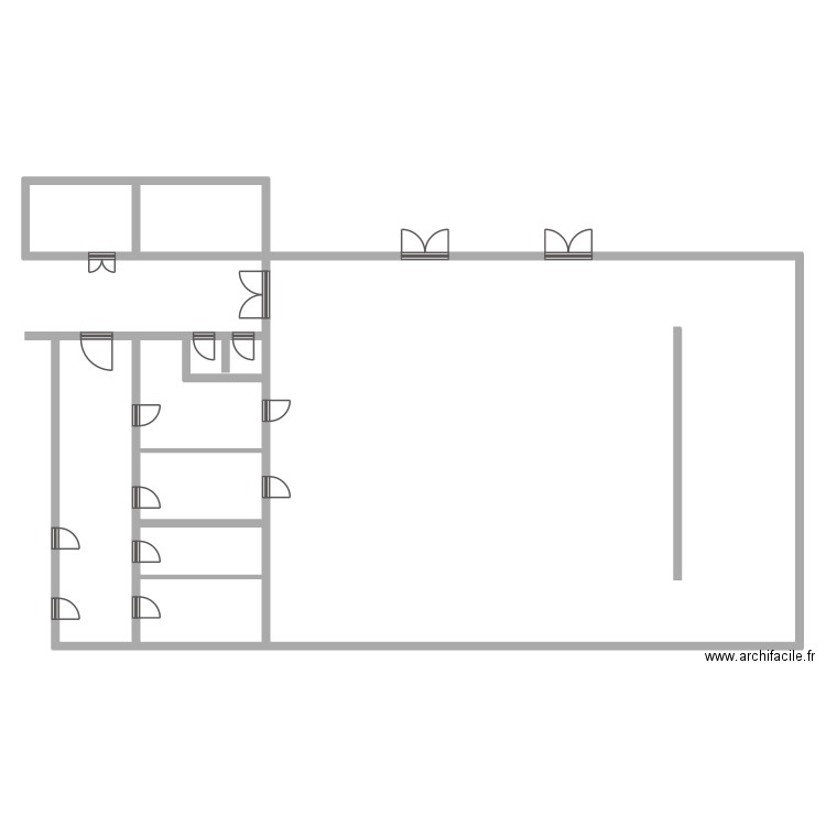 STV steen rouge salle de gym archifacile. Plan de 9 pièces et 408 m2