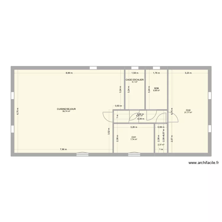 1ER. Plan de 7 et 104 m² 1ER. Plan de 7 et 104 m²