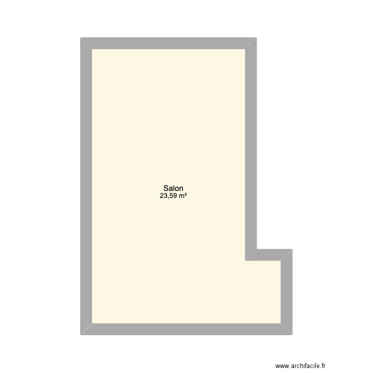 essai. Plan de 1 pièce et 24 m2