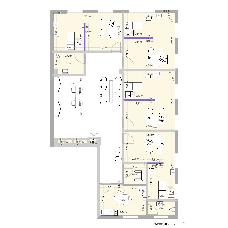 plan meylan. Plan de 11 pièces et 111 m2