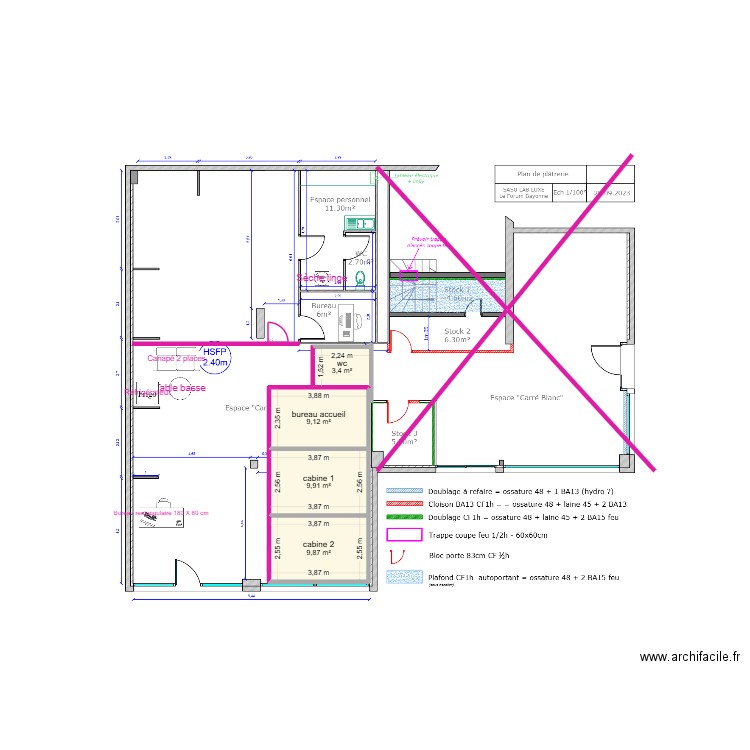 Smart Duck 5. Plan de 4 pièces et 32 m2