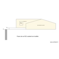 Vue de coté (depuis toit plat existant