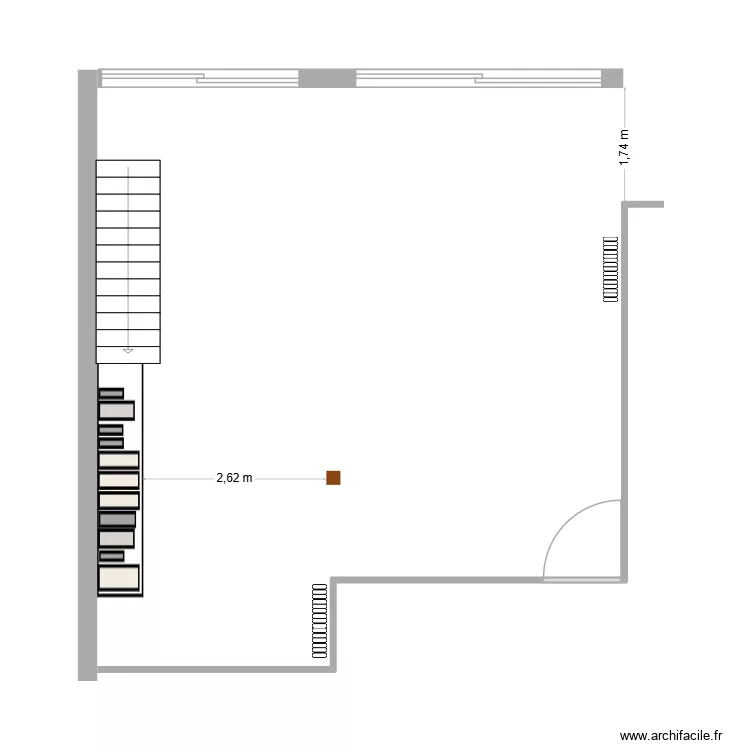 la Fayette vide. Plan de 
