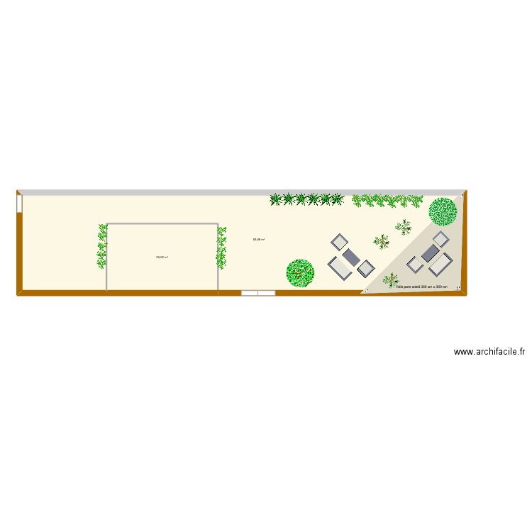 P SEMARD. Plan de 2 pièces et 113 m2