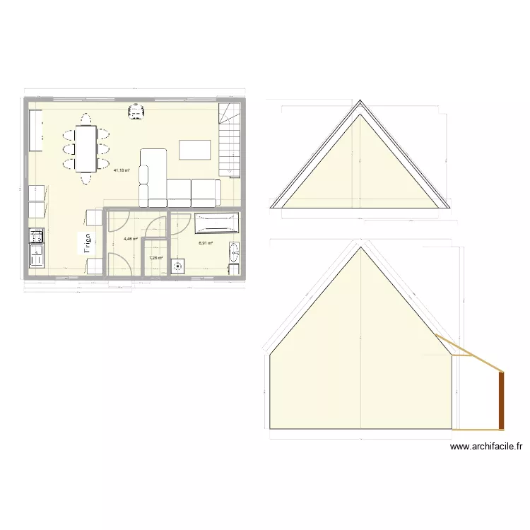 Morville Final. Plan de 10  et 106 m²