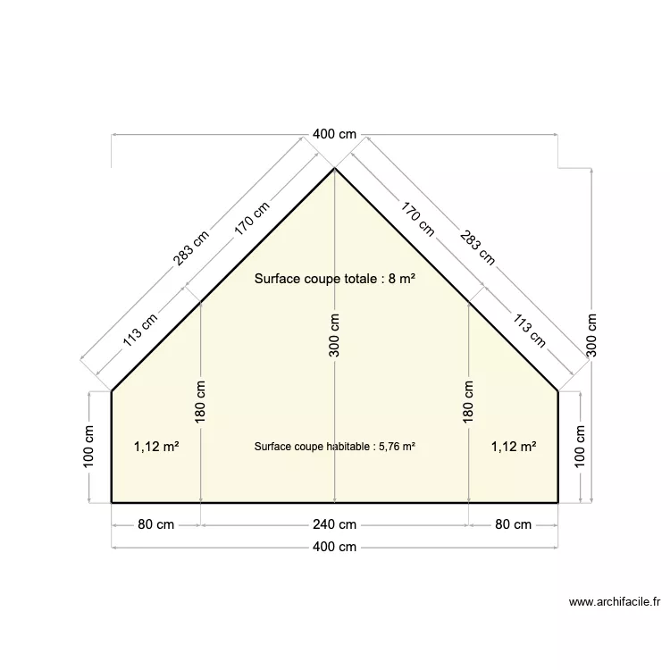 coupe H base 1. Plan de coupe H base 1. Plan de