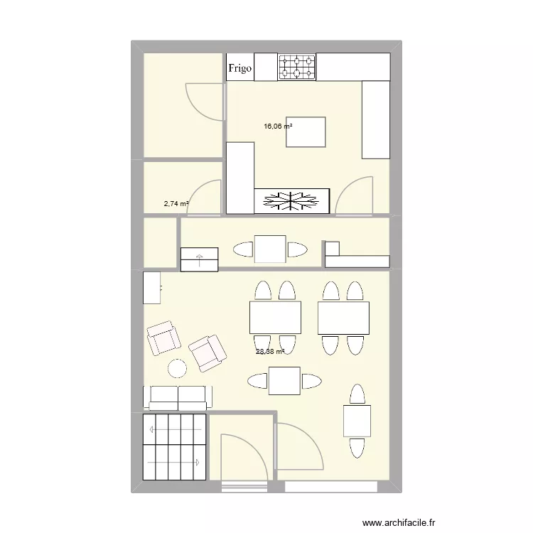 plan café des p'tites moustaches. Plan de 6 et 73 m² plan café des p'tites moustaches. Plan de 6 et 73 m²