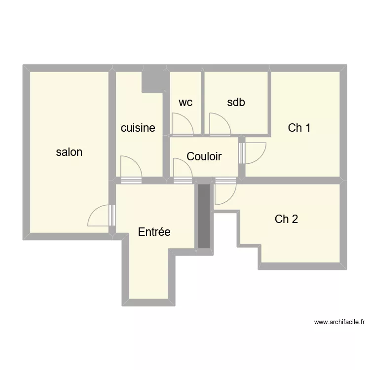 Appart coloc. Plan de 10 et 73 m² Appart coloc. Plan de 10 et 73 m²