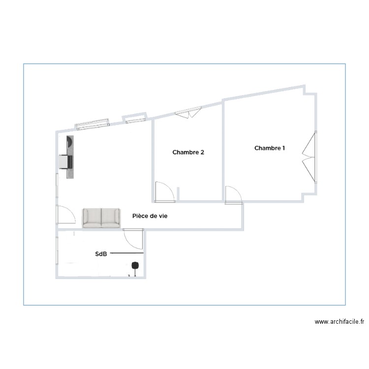 RdC D. Plan de 0 pièce et 0 m2