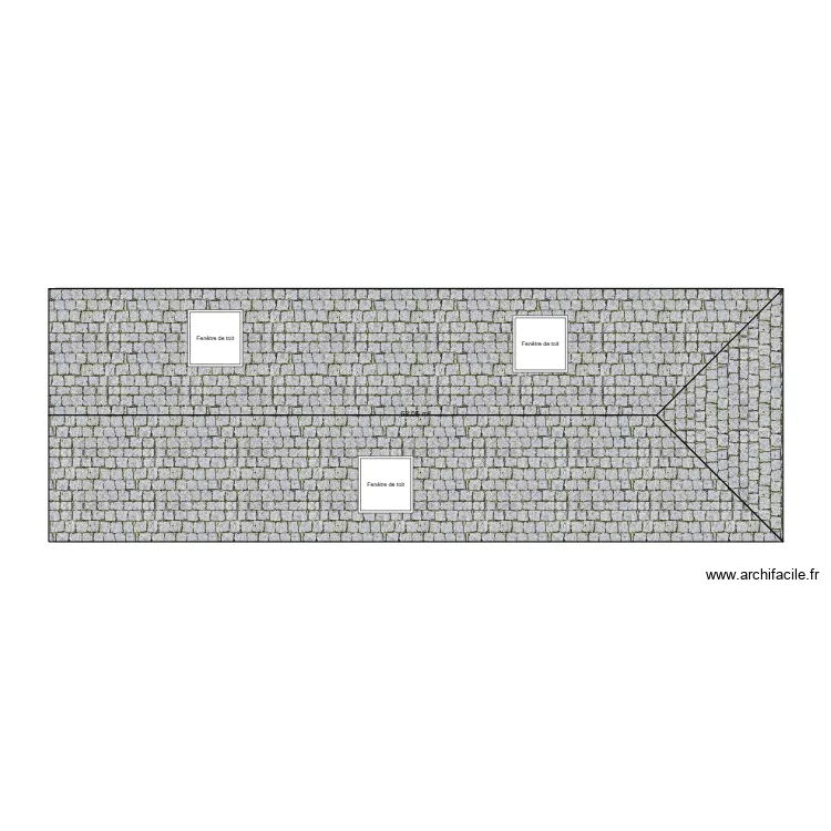 Facade RDC. Plan de 