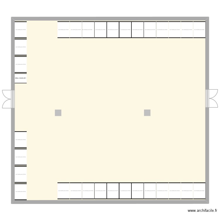 KNL-2. Plan de 1 pièce et 208 m2