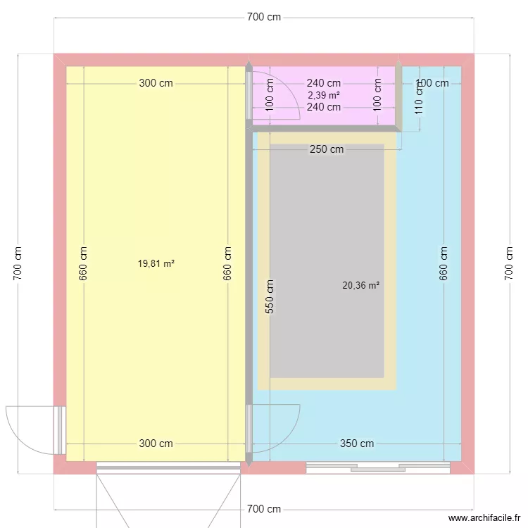 garage piscine plan de base. Plan de 