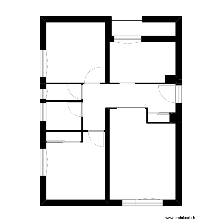 VIALATTE. Plan de 9 pièces et 56 m2