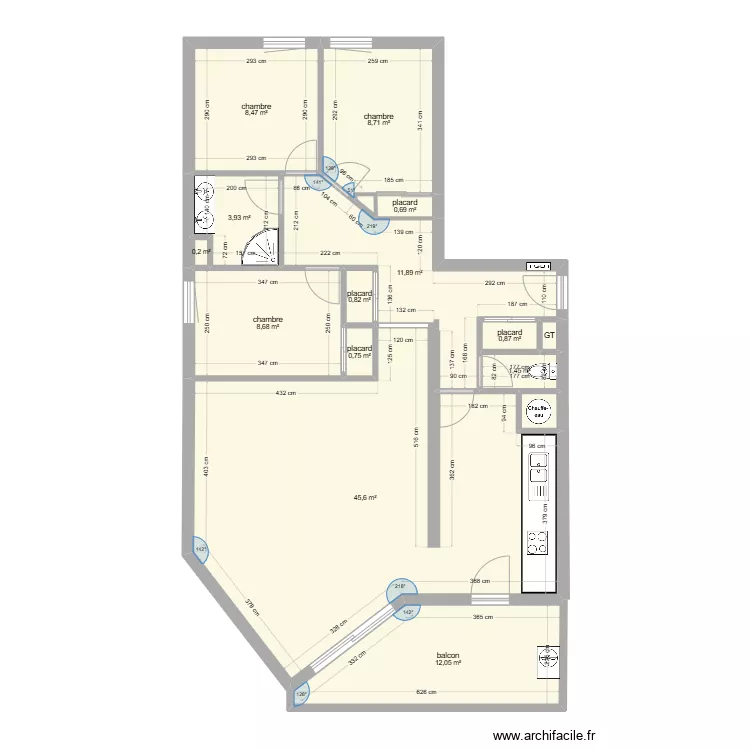 appartement davidou et amemlie. Plan de appartement davidou et amemlie. Plan de