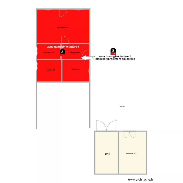 braillard am. Plan de 6 pièces et 71 m²