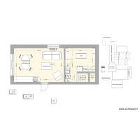 Garage 1 evolution meublé porte placard