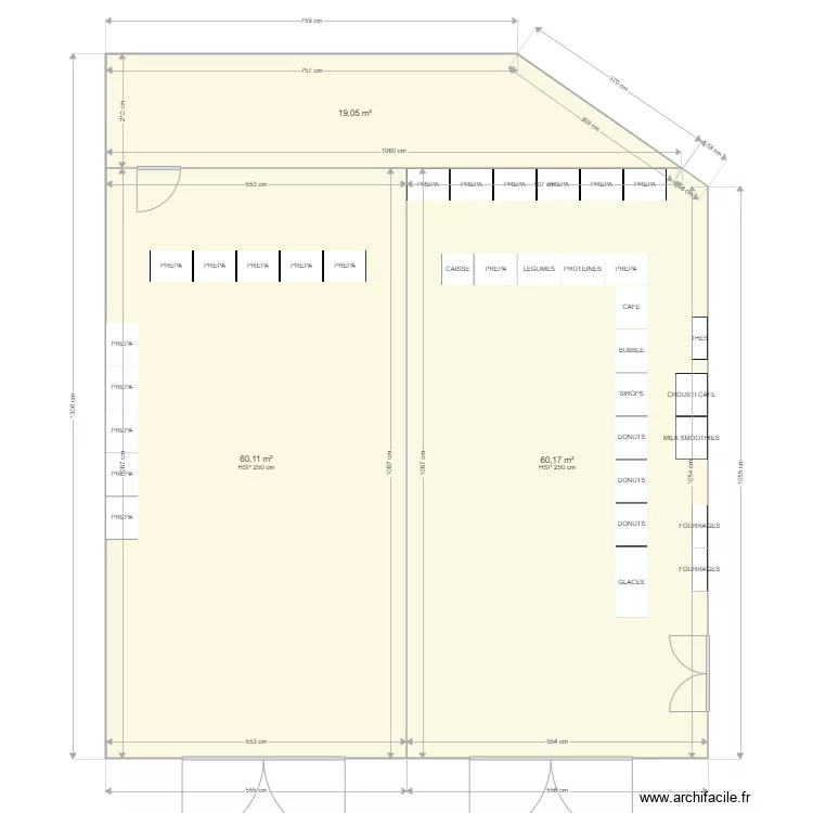 PROJET INTERMARCHE. Plan de 