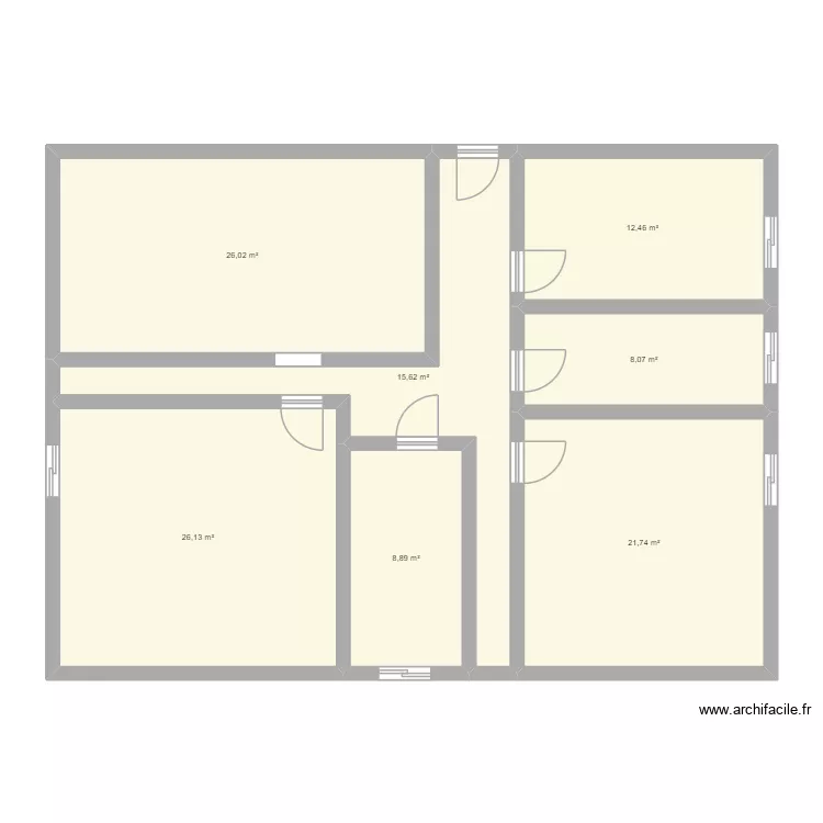 amine ms. Plan de 7  et 119 m²