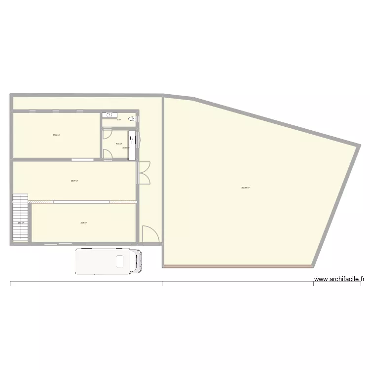 Plan RDC projet 2026. Plan de 8 pièces et 363 m² Plan RDC projet 2026. Plan de 8 pièces et 363 m²