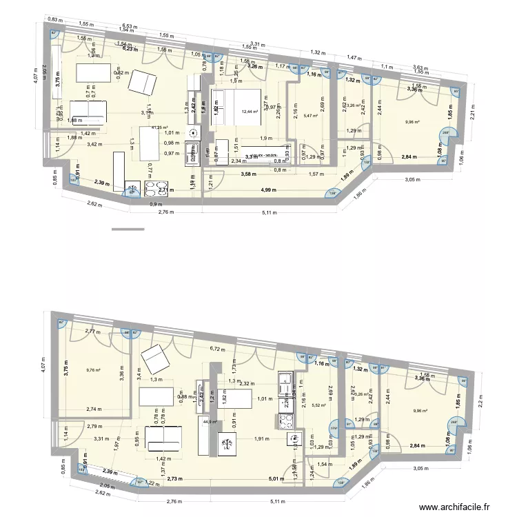 Plan App Version 3. Plan de 10  et 146 m²