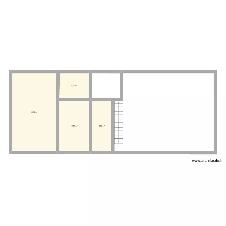 Projet maison 180 m2 2. Plan de 4  et 60 m²