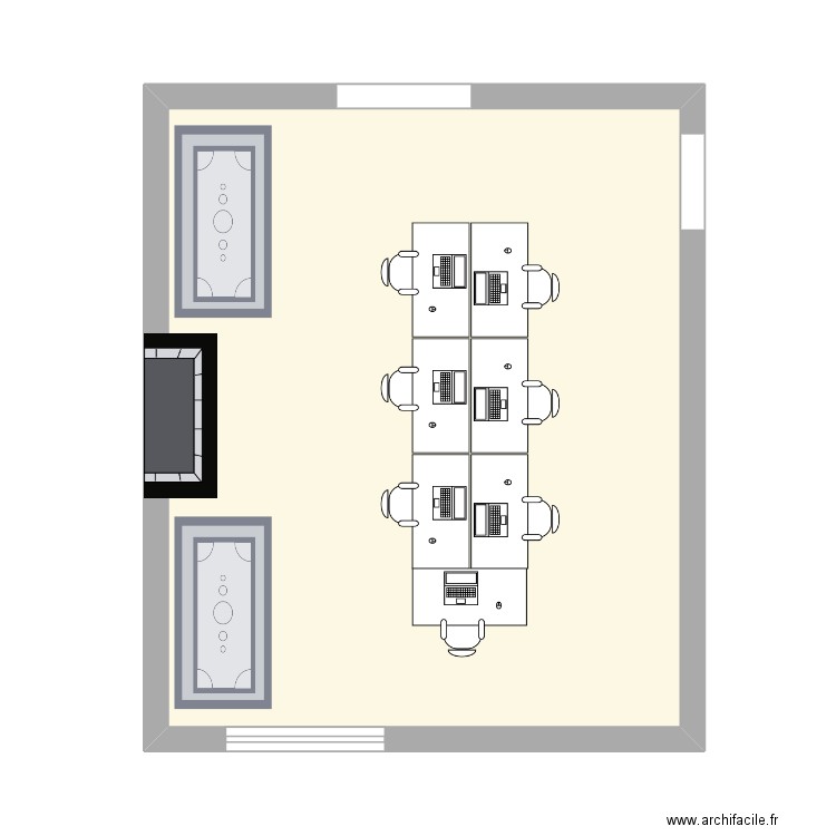 bureau stella 5. Plan de 1 pièce et 34 m2