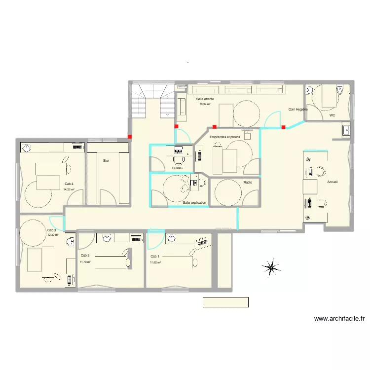 Leroux Barth version 8. Plan de 11 et 163 m² Leroux Barth version 8. Plan de 11 et 163 m²
