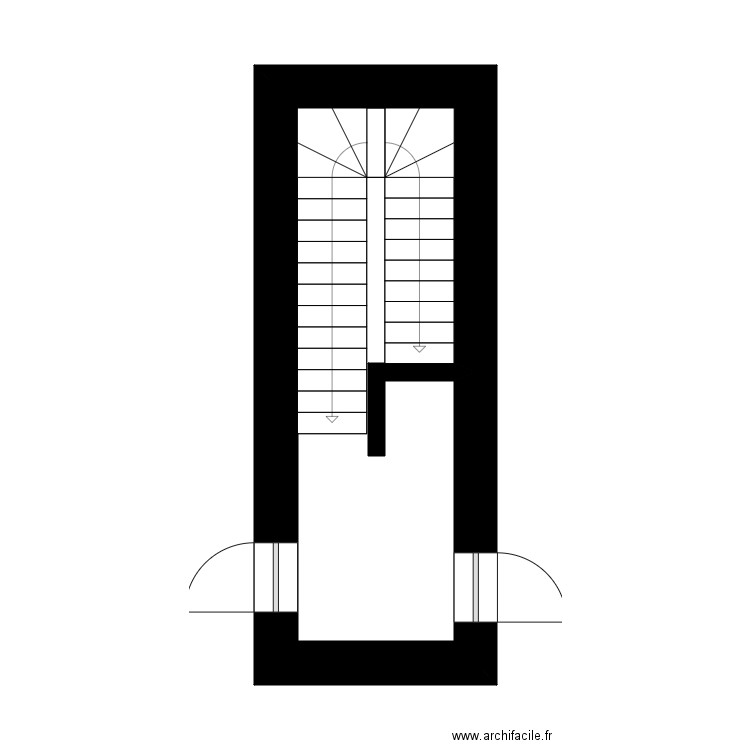 chavee bld. Plan de 3 pièces et 21 m2
