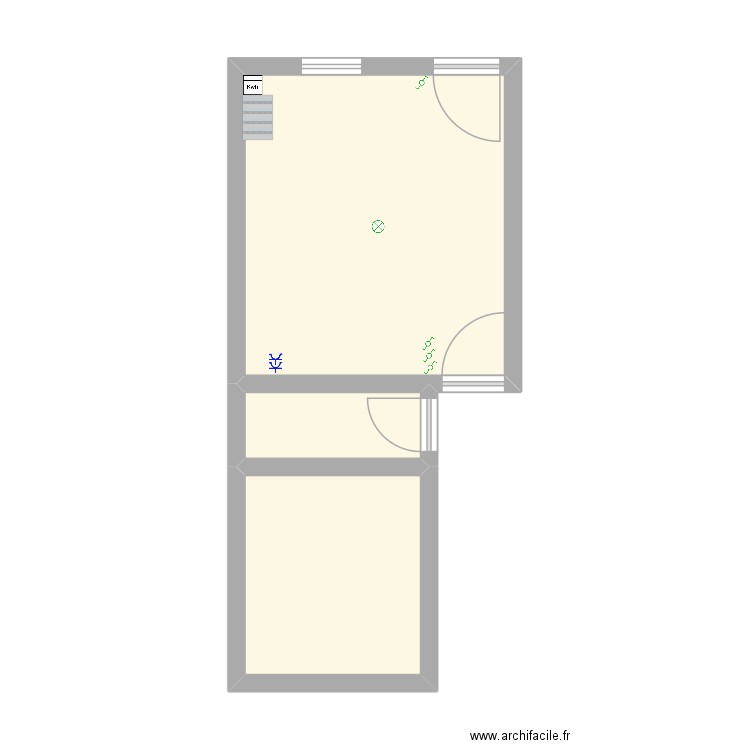 Marie. Plan de 3 pièces et 28 m2