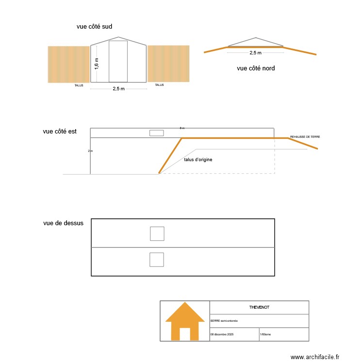 Serre THEVENOT. Plan de 0 pièce et 0 m2