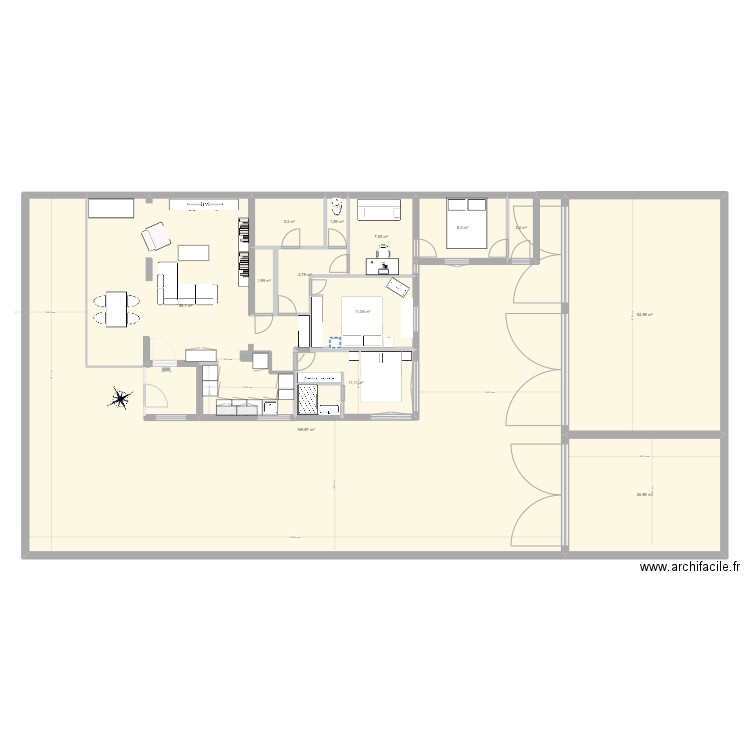 MAISON CHATENAY amena 2. Plan de 13 pièces et 362 m2