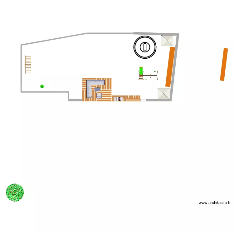 JARDIN MAISON JB-CATHY. Plan de 