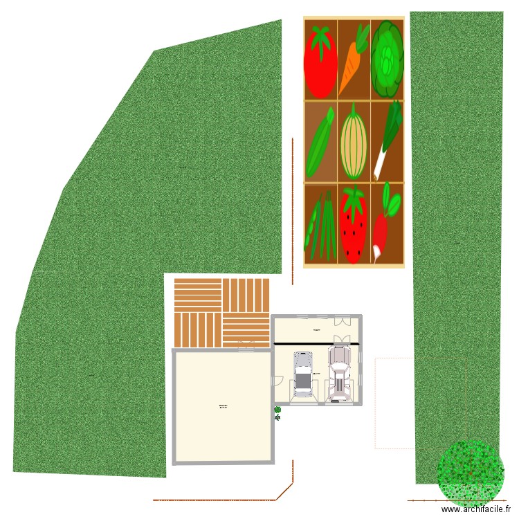 garage 8 x 8 v2. Plan de 0 pièce et 0 m2