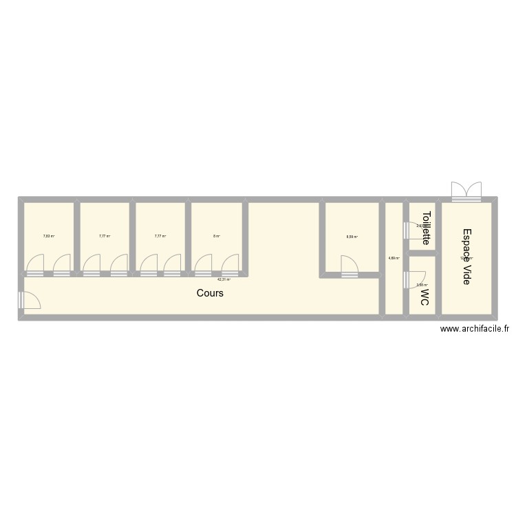Vue en plan CS Zoume 1. Plan de 0 pièce et 0 m2